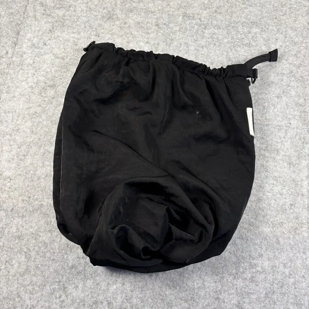 Cote & Ciel Black Nylon Zip Close Crossbody Bag Backpack Adjustable Strap Pocket